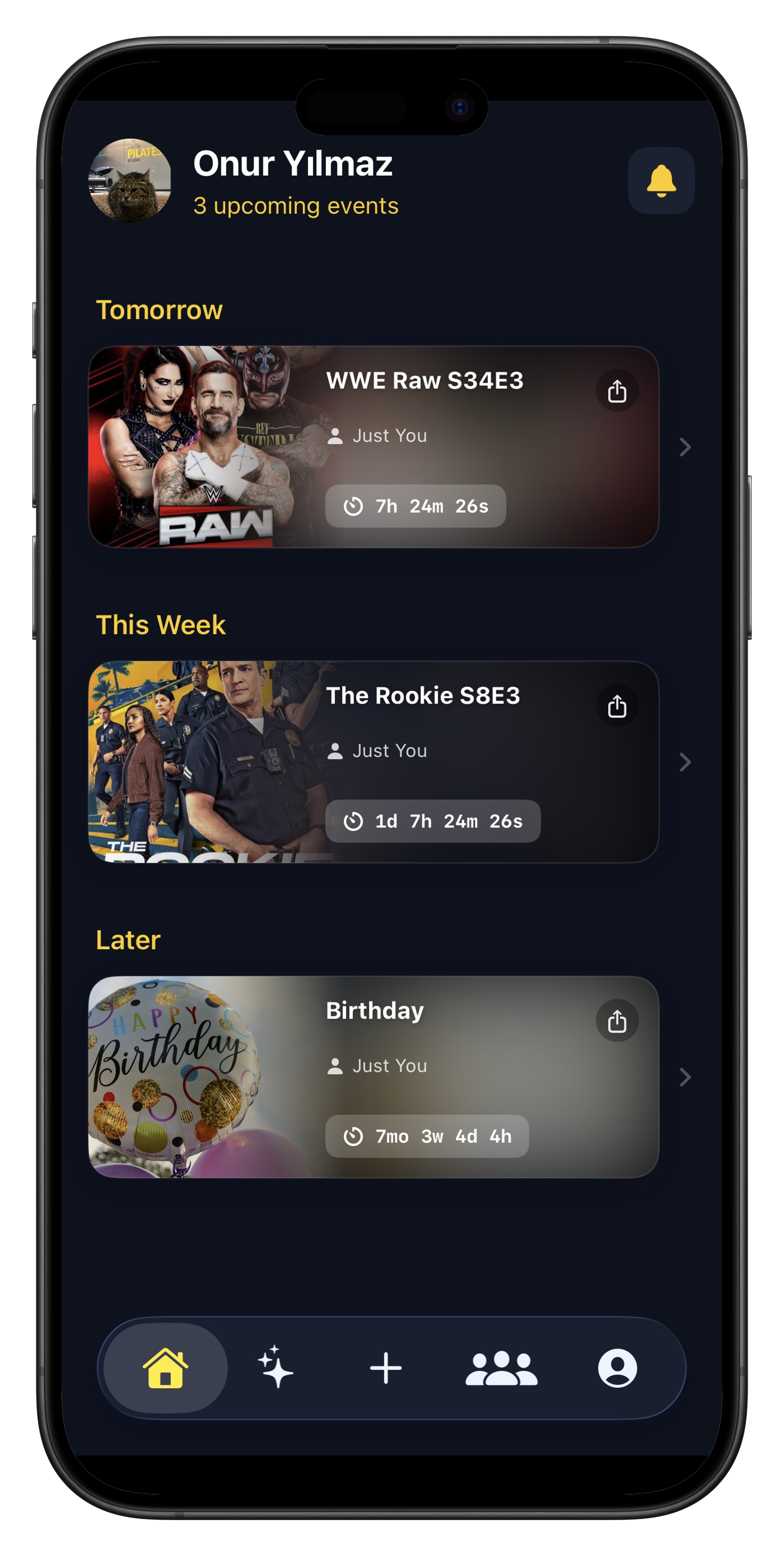 Dayping App Home Screen